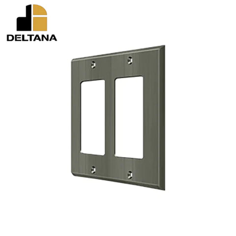 Deltana - Switch Plate - Double Rocker - Optional Finish Deltana - Switch Plate - Double Rocker - Optional Finish