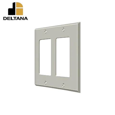 Deltana - Switch Plate - Double Rocker - Optional Finish Deltana - Switch Plate - Double Rocker - Optional Finish