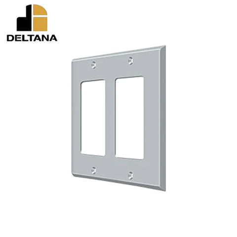 Deltana - Switch Plate - Double Rocker - Optional Finish Deltana - Switch Plate - Double Rocker - Optional Finish