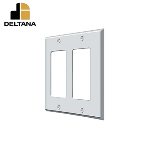 Deltana - Switch Plate - Double Rocker - Optional Finish Deltana - Switch Plate - Double Rocker - Optional Finish
