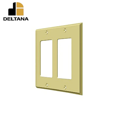 Deltana - Switch Plate - Double Rocker - Optional Finish Deltana - Switch Plate - Double Rocker - Optional Finish