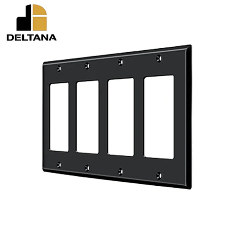 Deltana - Switch Plate - Quadruple Rocker - Optional Finish Deltana - Switch Plate - Quadruple Rocker - Optional Finish