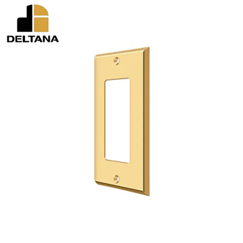 Deltana - Switch Plate - Single Rocker - Optional Finish Deltana - Switch Plate - Single Rocker - Optional Finish