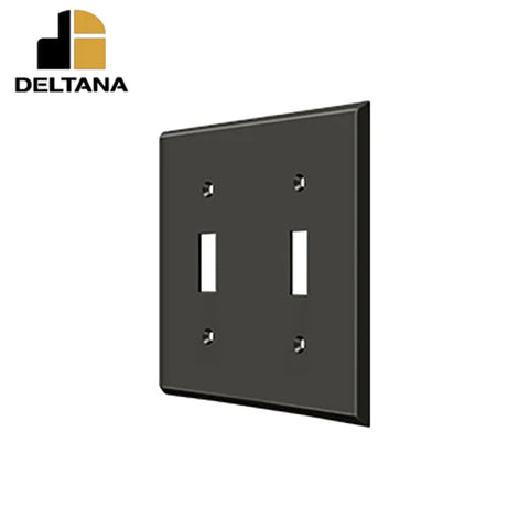 Deltana - Switch Plate - Double Standard - Optional Finish Deltana - Switch Plate - Double Standard - Optional Finish