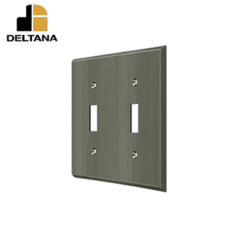 Deltana - Switch Plate - Double Standard - Optional Finish Deltana - Switch Plate - Double Standard - Optional Finish
