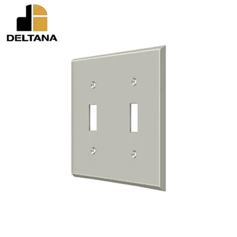 Deltana - Switch Plate - Double Standard - Optional Finish Deltana - Switch Plate - Double Standard - Optional Finish