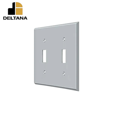 Deltana - Switch Plate - Double Standard - Optional Finish Deltana - Switch Plate - Double Standard - Optional Finish