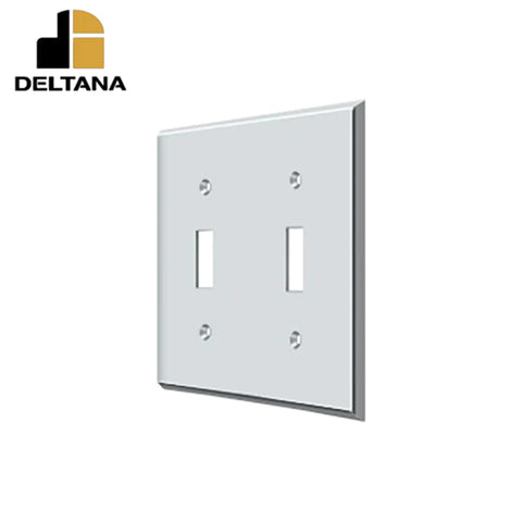 Deltana - Switch Plate - Double Standard - Optional Finish Deltana - Switch Plate - Double Standard - Optional Finish