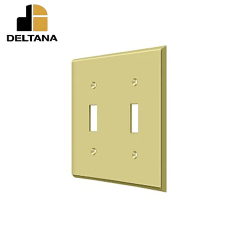 Deltana - Switch Plate - Double Standard - Optional Finish Deltana - Switch Plate - Double Standard - Optional Finish
