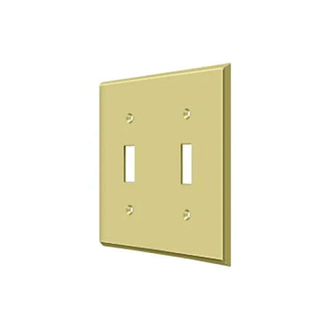 Deltana - Switch Plate - Double Standard - Optional Finish Deltana - Switch Plate - Double Standard - Optional Finish