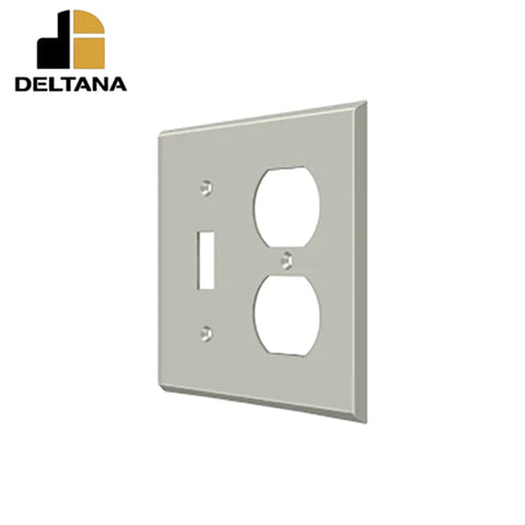 Deltana - Switch Plate - Single Switch/Double Outlet - Optional Finish Deltana - Switch Plate - Single Switch/Double Outlet - Optional Finish