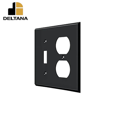 Deltana - Switch Plate - Single Switch/Double Outlet - Optional Finish Deltana - Switch Plate - Single Switch/Double Outlet - Optional Finish