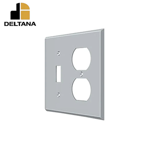 Deltana - Switch Plate - Single Switch/Double Outlet - Optional Finish Deltana - Switch Plate - Single Switch/Double Outlet - Optional Finish