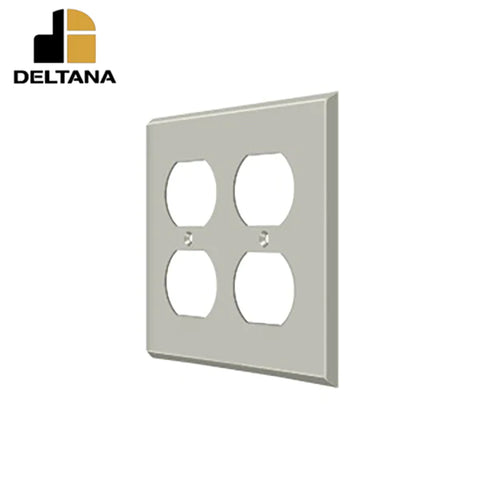 Deltana - Switch Plate - Quadruple Outlet - Optional Finish Deltana - Switch Plate - Quadruple Outlet - Optional Finish