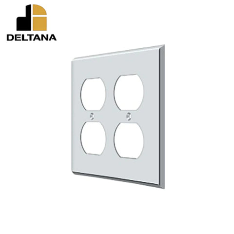 Deltana - Switch Plate - Quadruple Outlet - Optional Finish Deltana - Switch Plate - Quadruple Outlet - Optional Finish