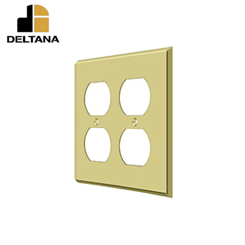 Deltana - Switch Plate - Quadruple Outlet - Optional Finish Deltana - Switch Plate - Quadruple Outlet - Optional Finish