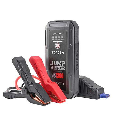 TOPDON - JumpSurge 1200 - Cranking Amp Power Bank & Jumpstarter - Boost Function - w/Flashlight - 12V - UHS Hardware TOPDON - JumpSurge 1200 - Cranking Amp Power Bank & Jumpstarter - Boost Function - w/Flashlight - 12V - UHS Hardware