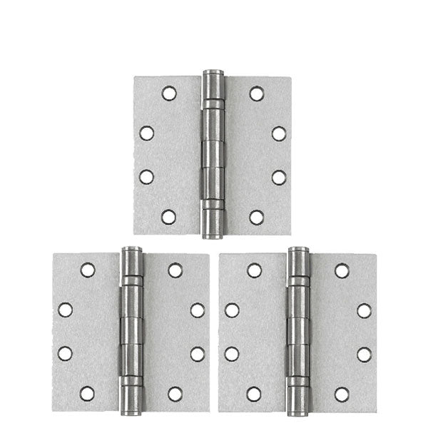 TELL - HG100005 - Mortise Door Hinge - Ball Bearing - 4-1/2" x 4-1/2" - Satin Chrome (3-Pack) - UHS Hardware TELL - HG100005 - Mortise Door Hinge - Ball Bearing - 4-1/2" x 4-1/2" - Satin Chrome (3-Pack) - UHS Hardware
