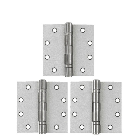 TELL - HG100005 - Mortise Door Hinge - Ball Bearing - 4-1/2" x 4-1/2" - Satin Chrome (3-Pack) - UHS Hardware TELL - HG100005 - Mortise Door Hinge - Ball Bearing - 4-1/2" x 4-1/2" - Satin Chrome (3-Pack) - UHS Hardware
