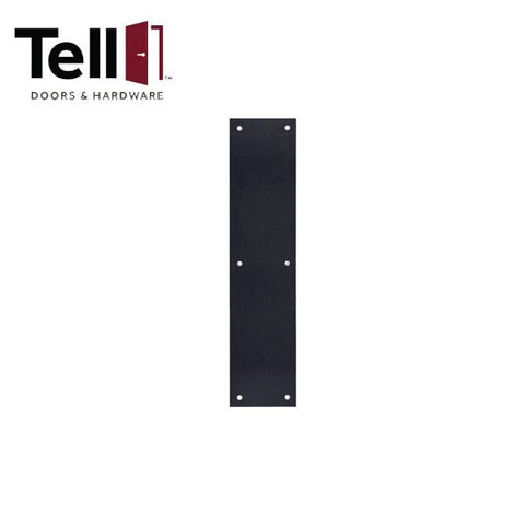 TELL - Push Plate - .050-Gauge Steel - Flat Black TELL - Push Plate - .050-Gauge Steel - Flat Black