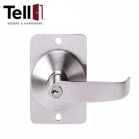 TELL - EX100038 - Entry Lever Trim - Cortland - Storeroom - Satin Chrome - Grade 1 - UHS Hardware TELL - EX100038 - Entry Lever Trim - Cortland - Storeroom - Satin Chrome - Grade 1 - UHS Hardware