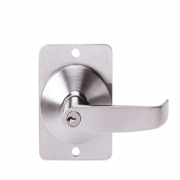 TELL - EX100038 - Entry Lever Trim - Cortland - Storeroom - Satin Chrome - Grade 1 - UHS Hardware TELL - EX100038 - Entry Lever Trim - Cortland - Storeroom - Satin Chrome - Grade 1 - UHS Hardware