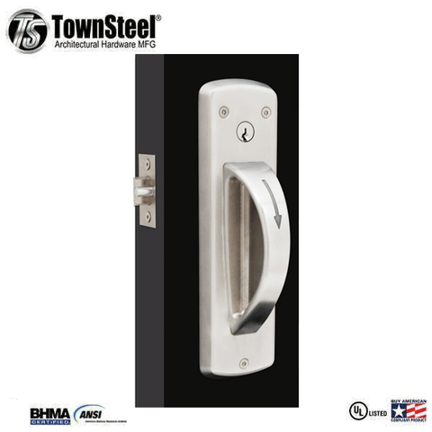 TownSteel - CRX-A - 5-Point Ligature Resistant Cylindrical Lock - Classroom - Left Handed - Stainless Steel - Grade 1 - UHS Hardware TownSteel - CRX-A - 5-Point Ligature Resistant Cylindrical Lock - Classroom - Left Handed - Stainless Steel - Grade 1 - UHS Hardware