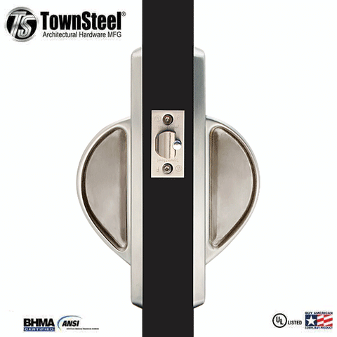 TownSteel - CRX-A - 5-Point Ligature Resistant Cylindrical Lock - Classroom - Left Handed - Stainless Steel - Grade 1 - UHS Hardware TownSteel - CRX-A - 5-Point Ligature Resistant Cylindrical Lock - Classroom - Left Handed - Stainless Steel - Grade 1 - UHS Hardware