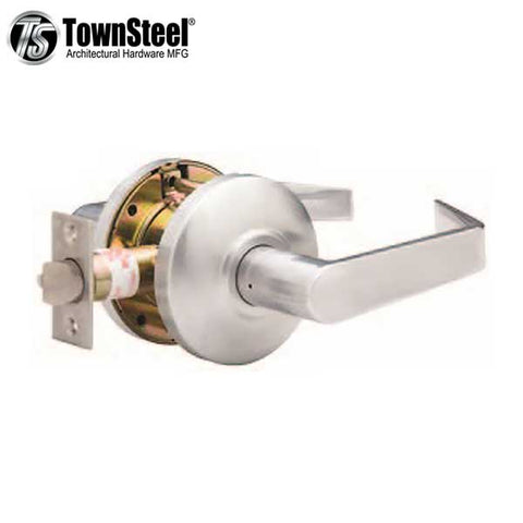TownSteel - CSRC-75-S - Commercial Lever Handle - Clutch Lever - 2-3/4 " Backset - Satin Chrome - Passage - Grade 2 - UHS Hardware TownSteel - CSRC-75-S - Commercial Lever Handle - Clutch Lever - 2-3/4 " Backset - Satin Chrome - Passage - Grade 2 - UHS Hardware