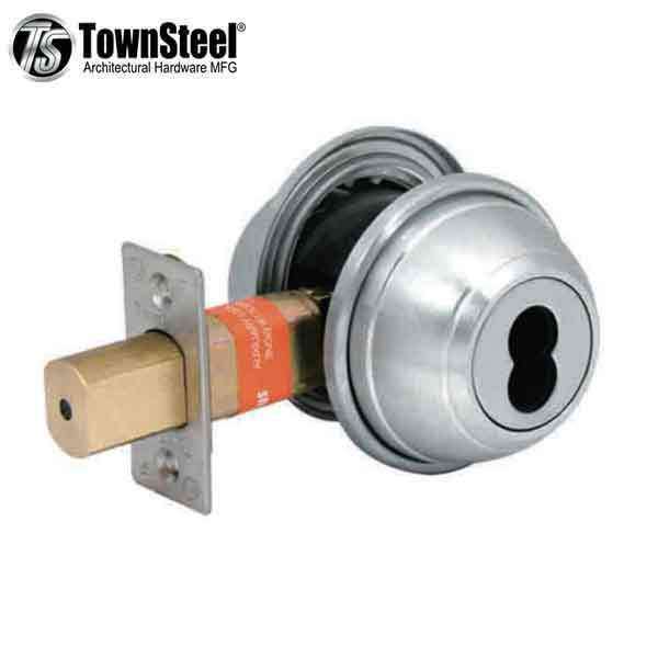 TownSteel - DBDI-62 - Commercial Deadbolt - Double - IC Core (SFIC) - 2-3/4 " Backset - Satin Chrome - Grade 1 - UHS Hardware TownSteel - DBDI-62 - Commercial Deadbolt - Double - IC Core (SFIC) - 2-3/4 " Backset - Satin Chrome - Grade 1 - UHS Hardware