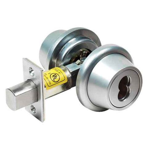 TownSteel - DBFI-62 - Commercial Deadbolt - Double - IC Core (SFIC) - 2-3/4 " Backset - Satin Chrome - Grade 1 - UHS Hardware TownSteel - DBFI-62 - Commercial Deadbolt - Double - IC Core (SFIC) - 2-3/4 " Backset - Satin Chrome - Grade 1 - UHS Hardware