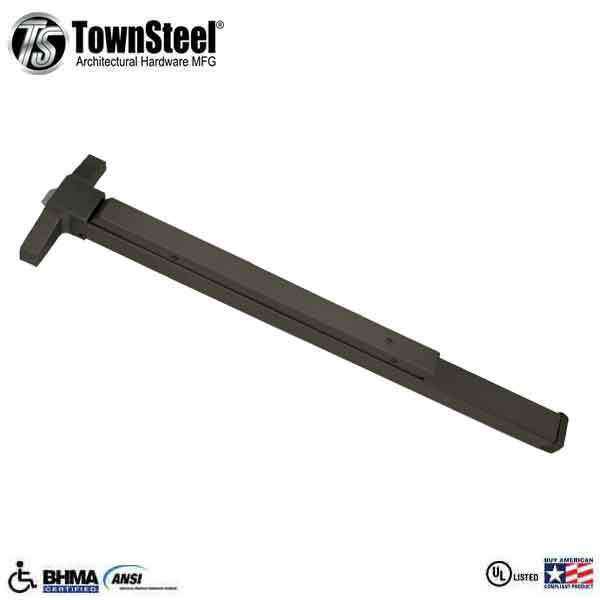 TownSteel - ED6500 - Narrow Stile Panic Exit Device Push Bar - 36" - Oil Rubbed Bronze - Grade 1 - UHS Hardware TownSteel - ED6500 - Narrow Stile Panic Exit Device Push Bar - 36" - Oil Rubbed Bronze - Grade 1 - UHS Hardware