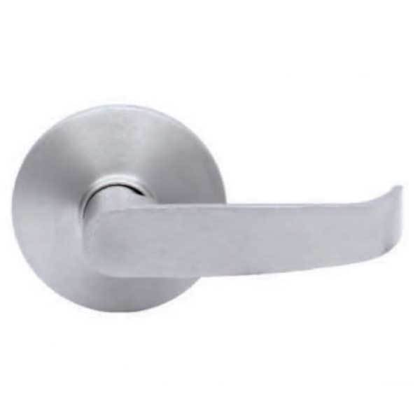 TownSteel - ED8900LQ - Sectional Lever Trim - Passage - LQ Curved Lever - Non-Handed - Compatible with Mortise Exit Device - Satin Chrome - Grade 1 - UHS Hardware TownSteel - ED8900LQ - Sectional Lever Trim - Passage - LQ Curved Lever - Non-Handed - Compatible with Mortise Exit Device - Satin Chrome - Grade 1 - UHS Hardware