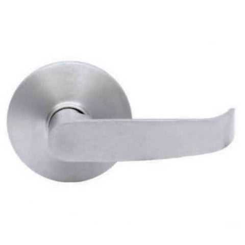 TownSteel - ED8900LQ - Sectional Lever Trim - Passage - LQ Curved Lever - Non-Handed - Compatible with Mortise Exit Device - Satin Chrome - Grade 1 - UHS Hardware TownSteel - ED8900LQ - Sectional Lever Trim - Passage - LQ Curved Lever - Non-Handed - Compatible with Mortise Exit Device - Satin Chrome - Grade 1 - UHS Hardware