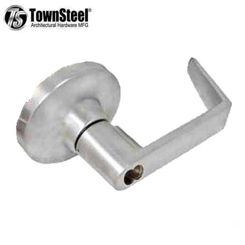 TownSteel - ED8900LS - Sectional Lever Trim - Storeroom - Nightlatch - LS Regal Lever - Non-Handed - Schlage SLFIC Prepped - Compatible with Rim, SVR, LBR & 3 Point Push Bars - Satin Stainless - Grade 1 - UHS Hardware TownSteel - ED8900LS - Sectional Lever Trim - Storeroom - Nightlatch - LS Regal Lever - Non-Handed - Schlage SLFIC Prepped - Compatible with Rim, SVR, LBR & 3 Point Push Bars - Satin Stainless - Grade 1 - UHS Hardware