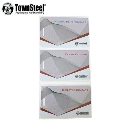 TownSteel - Proximity Lock Programming Card Pack - Register - Program - Clear - UHS Hardware TownSteel - Proximity Lock Programming Card Pack - Register - Program - Clear - UHS Hardware