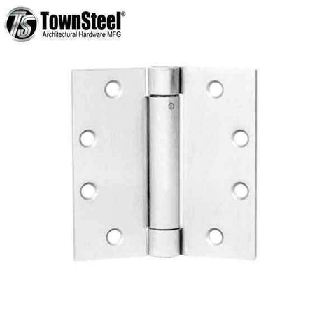 TownSteel - THSP 179 - Door Hinge - 4.5" x 4.5" - Commercial Weight Spring Hinge - 26D - Satin Chrome - UHS Hardware TownSteel - THSP 179 - Door Hinge - 4.5" x 4.5" - Commercial Weight Spring Hinge - 26D - Satin Chrome - UHS Hardware