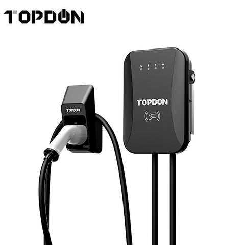 TOPDON - PulseQ AC Home EV Charger - EV Charger With Holster - Optional Cable Length TOPDON - PulseQ AC Home EV Charger - EV Charger With Holster - Optional Cable Length