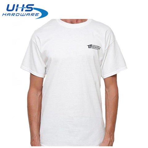 T-shirt - 24/7 Locksmith Service - Optional Sizes - White T-shirt - 24/7 Locksmith Service - Optional Sizes - White