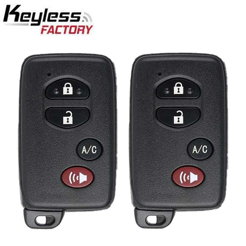 2 x 2010-2011 Toyota Prius / 4-Button Smart Key / PN: 89904-47420 / HYQ14AAB (E Board) (AFTERMARKET) (Pack Of 2) - UHS Hardware 2 x 2010-2011 Toyota Prius / 4-Button Smart Key / PN: 89904-47420 / HYQ14AAB (E Board) (AFTERMARKET) (Pack Of 2) - UHS Hardware
