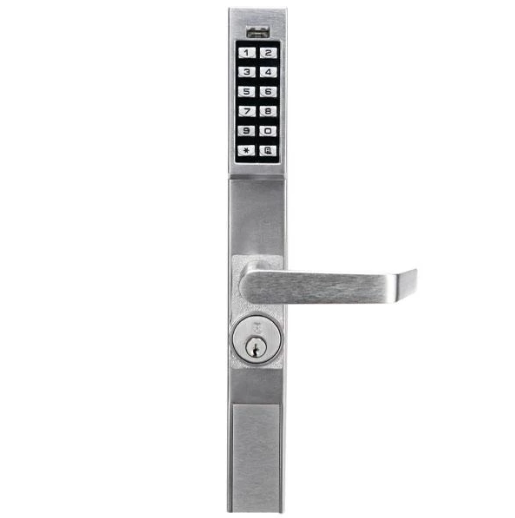 Trilogy DL1200 Narrow Stile Keypad Lever Lock / Satin Chrome 26D (Alarm Lock) - UHS Hardware Trilogy DL1200 Narrow Stile Keypad Lever Lock / Satin Chrome 26D (Alarm Lock) - UHS Hardware