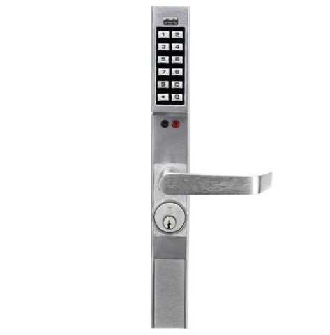 Trilogy DL1300 Narrow Stile Keypad Lever Lock w/ Audit Trail / Satin Chrome ( Alarm Lock ) - UHS Hardware Trilogy DL1300 Narrow Stile Keypad Lever Lock w/ Audit Trail / Satin Chrome ( Alarm Lock ) - UHS Hardware