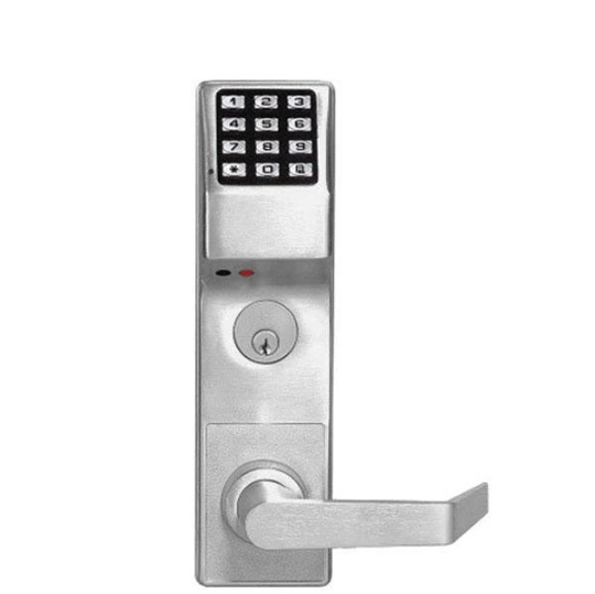 Trilogy DL3500CRR Classroom Mortise Lever Lock / w/ Audit Trail / Satin Chrome / Right Handed (Alarm Lock) - UHS Hardware Trilogy DL3500CRR Classroom Mortise Lever Lock / w/ Audit Trail / Satin Chrome / Right Handed (Alarm Lock) - UHS Hardware