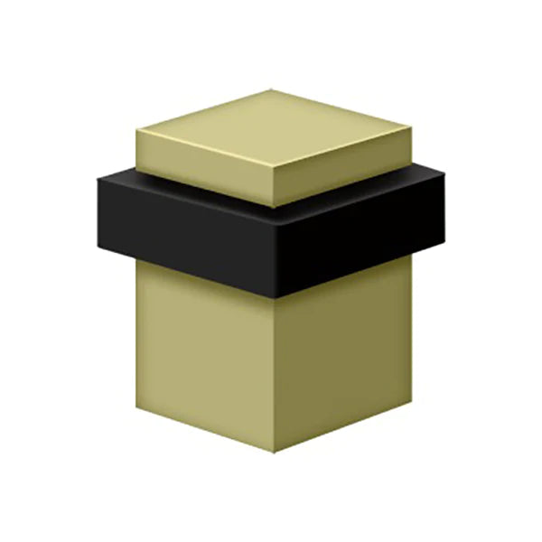 Deltana - Square Universal Floor Bumper 2-1/2" - Solid Brass - Optional Finish