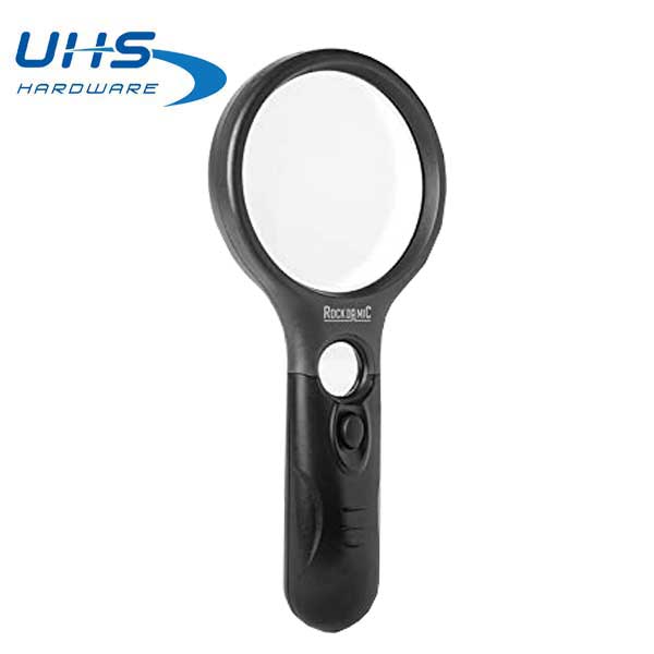 Magnifying Glass with Bright LED Light - 3X and 15X Magnification for –