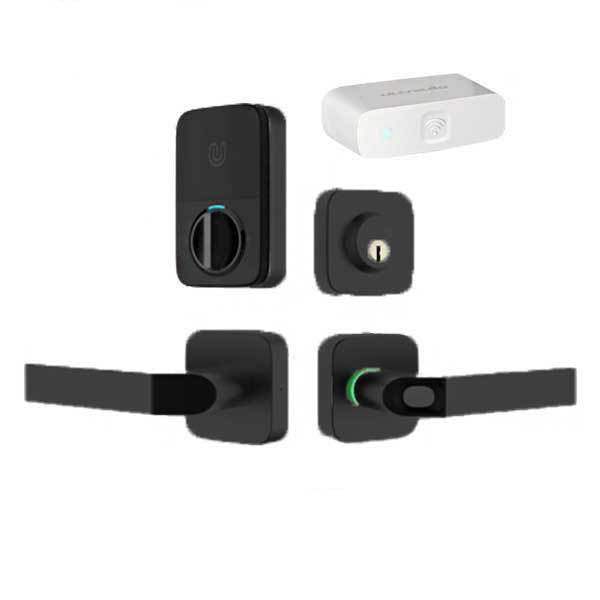 Ultraloq - Electronic Smart Combo Lever Set w/ WiFi Bridge - Finger Print Reader - Bluetooth - Prox Key Fob Access - UHS Hardware Ultraloq - Electronic Smart Combo Lever Set w/ WiFi Bridge - Finger Print Reader - Bluetooth - Prox Key Fob Access - UHS Hardware