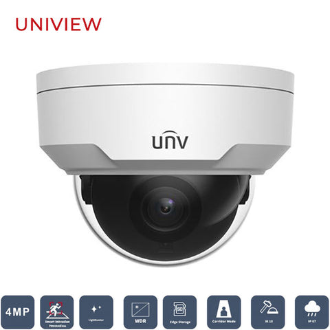 Uniview / UNV / IP / 4MP / Dome Camera / Fixed / 2.8mm Lens / Outdoor / WDR / IP67 / IK10 / 30m Smart IR / Intelligent / LightHunter / 3 Year Warranty / UNV-324SB-DF28K-I0 - UHS Hardware Uniview / UNV / IP / 4MP / Dome Camera / Fixed / 2.8mm Lens / Outdoor / WDR / IP67 / IK10 / 30m Smart IR / Intelligent / LightHunter / 3 Year Warranty / UNV-324SB-DF28K-I0 - UHS Hardware