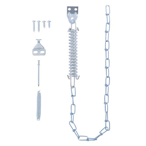 Wright - V11 - Zinc-Plated - Wind Protector Spring and Chain Door Stop - Optional Finish - UHS Hardware Wright - V11 - Zinc-Plated - Wind Protector Spring and Chain Door Stop - Optional Finish - UHS Hardware