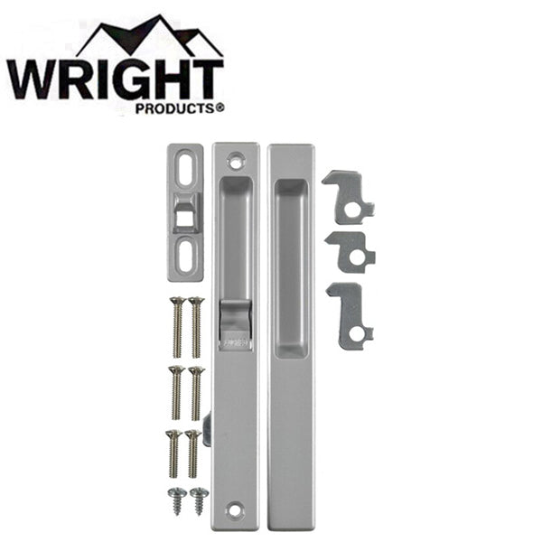 Wright - V1195 - Flush Mount Patio Door Latch - Aluminum - UHS Hardware Wright - V1195 - Flush Mount Patio Door Latch - Aluminum - UHS Hardware
