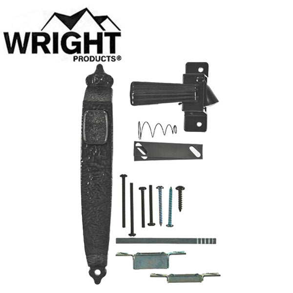 Wright - VC333BL - Colonial Push Button Door Latch - Black - UHS Hardware Wright - VC333BL - Colonial Push Button Door Latch - Black - UHS Hardware